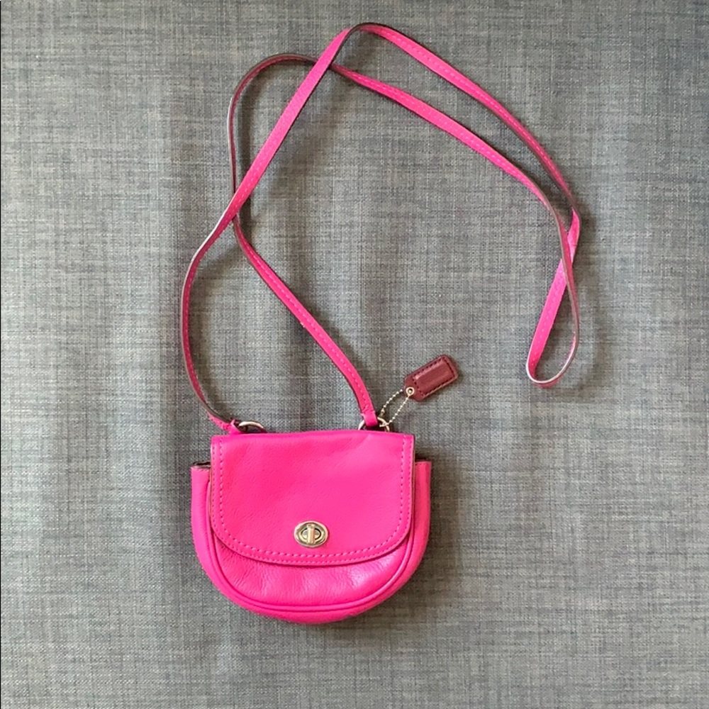 Coach Hot Pink Mini Purse